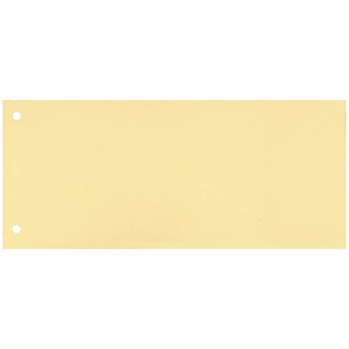 Separatore per archivio con due fori Q-Connect 24x10,5 cm 190 g/m² giallo conf. da 100 - KF00516 main product photo