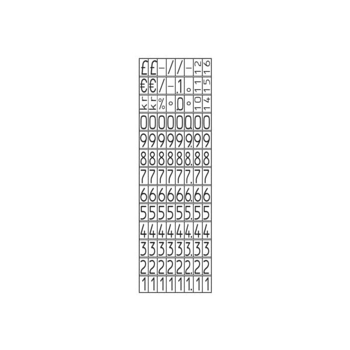 Prezzatrice Avery 1 linea - 8 caratteri nero PL1/8 main product photo