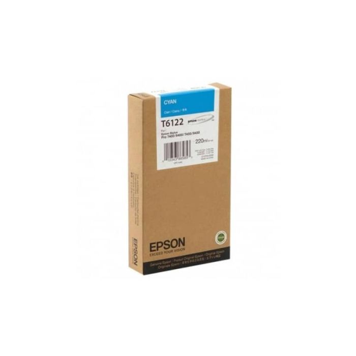 Cartuccia inkjet alta capacità ink pigmentato T6122 Epson ciano C13T612200 main product photo
