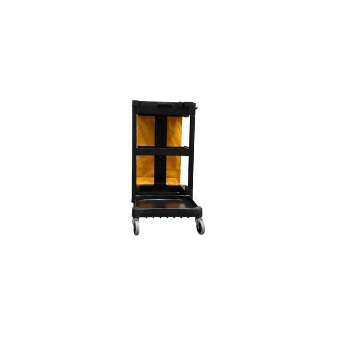 Carrello per pulizie Janitor Rubbermaid nero - ruote 2 fisse 2 mobili 1805985 main product photo