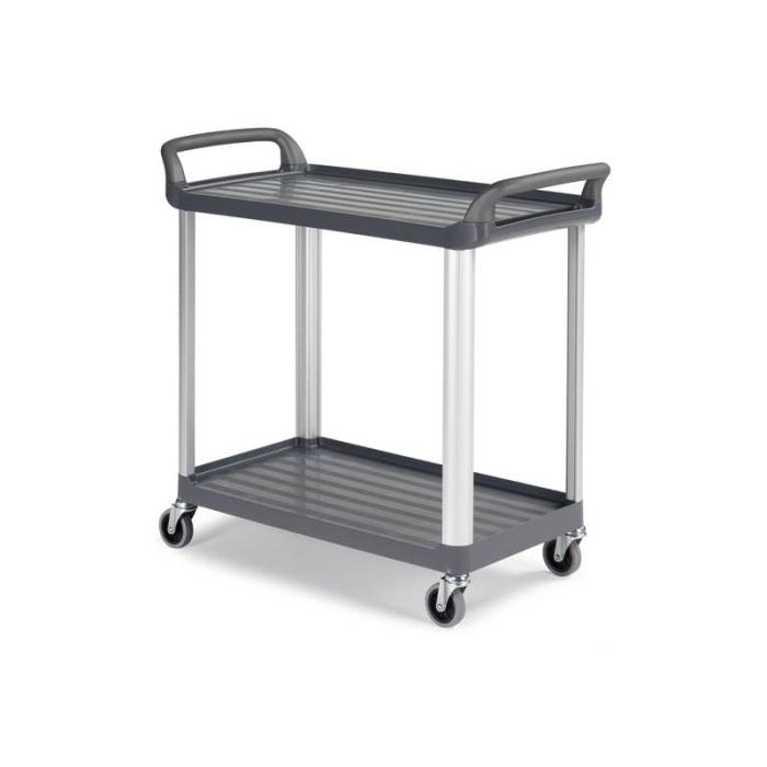 Carrello grigio in polipropilene Shelf 3730 - 111x50x105 cm TTS 2 ripiani 0F003730ET main product photo