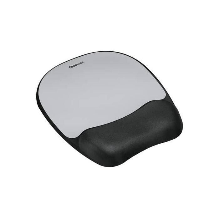 Mousepad c/ poggiapolsi Memory Foam argento - 9175801 main product photo