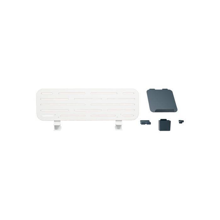 Pannello forato con accessori supporto PC/smartphone, portapenne e gancio 80x25 cm Leitz Ergo grigio chiaro main product photo