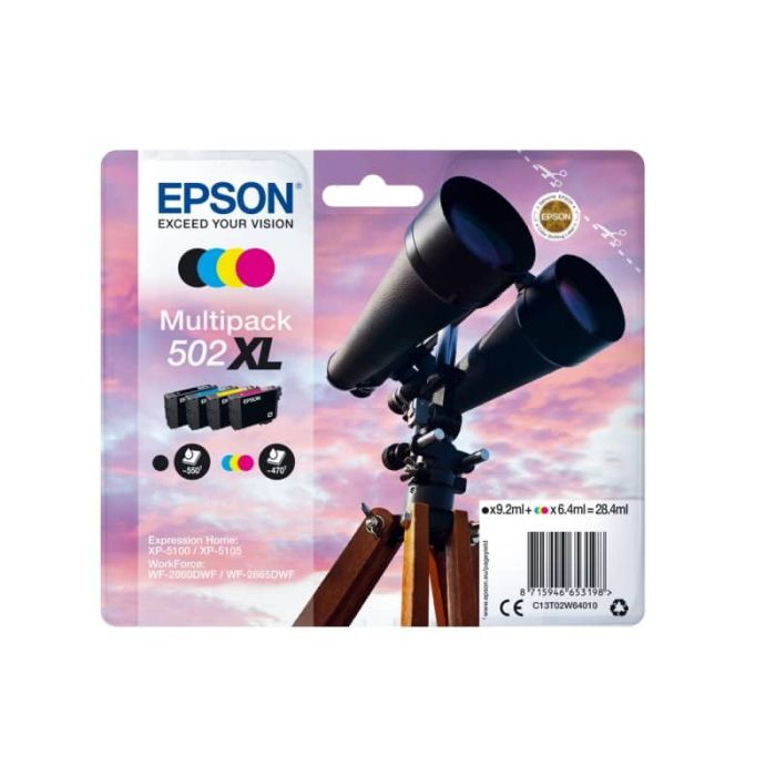 Cartuccia Epson confezione Multipack nero+ciano+magenta+giallo C13T02W64010 main product photo