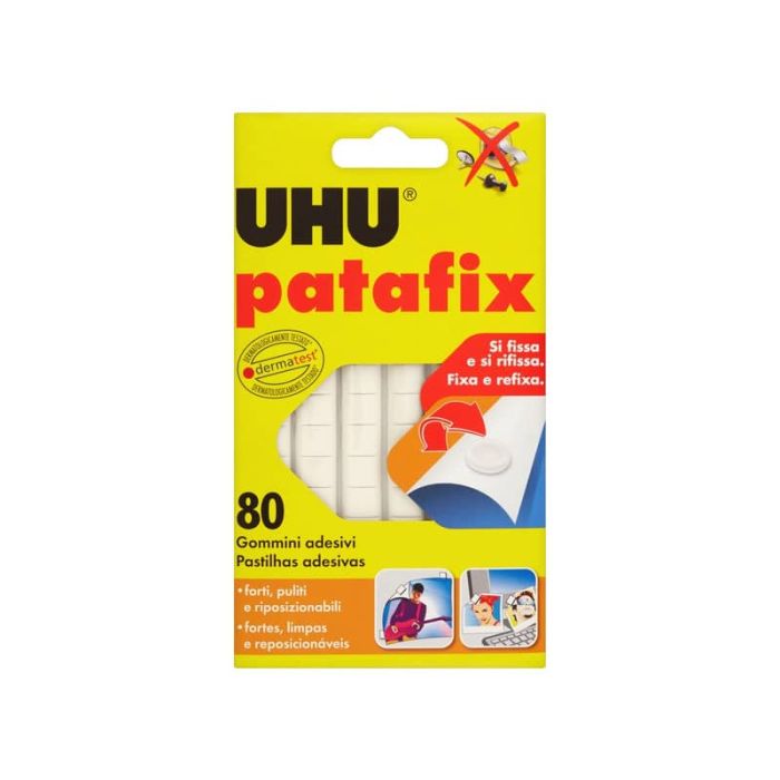 Gommini adesivi Uhu Patafix bianco Conf. 80 pezzi - D1620 main product photo