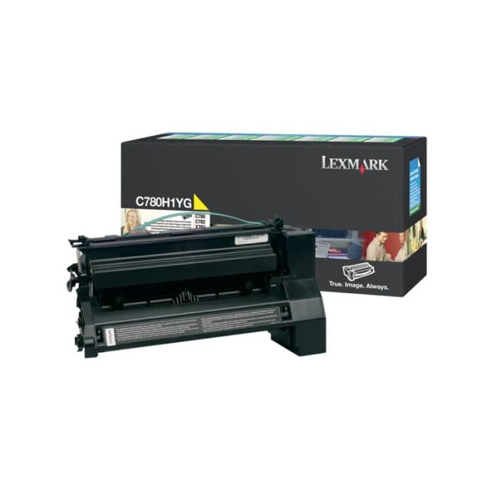 Toner alta resa return program Lexmark giallo C780H1YG main product photo