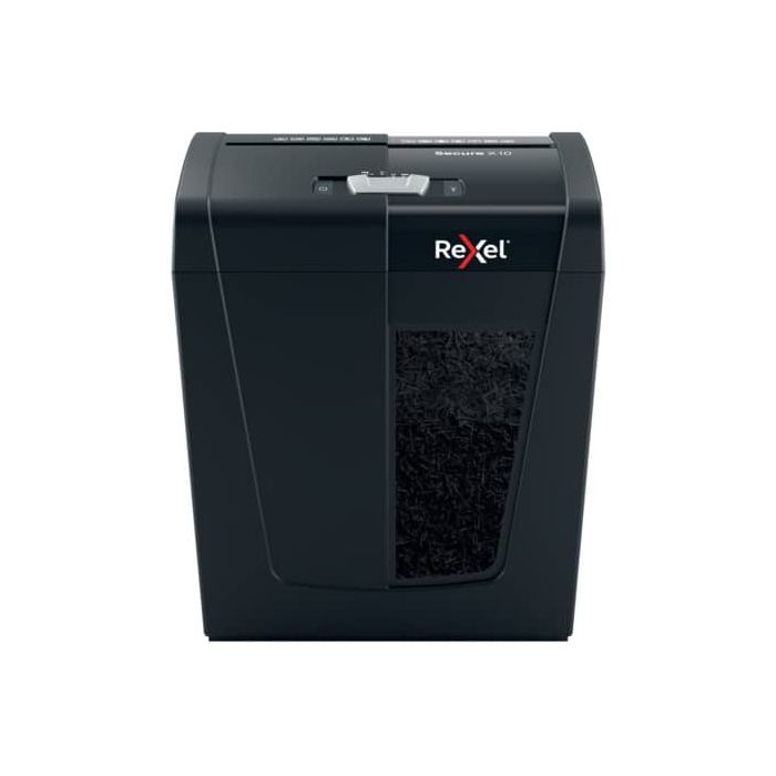 Distruggidocumenti Secure X10 - nero Rexel taglio a frammenti 4x40 mm 2020124EU main product photo