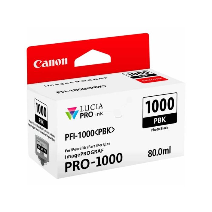 Cartuccia inkjet PFI-1000PBK Canon nero fotografico 0546C001 main product photo