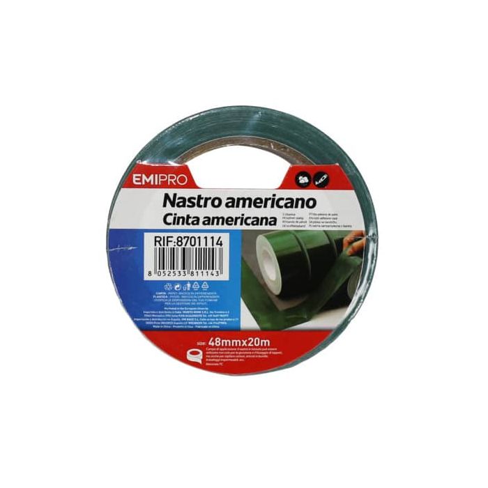 Nastro americano Emi 48 mm x 20 m nero 8701114 main product photo