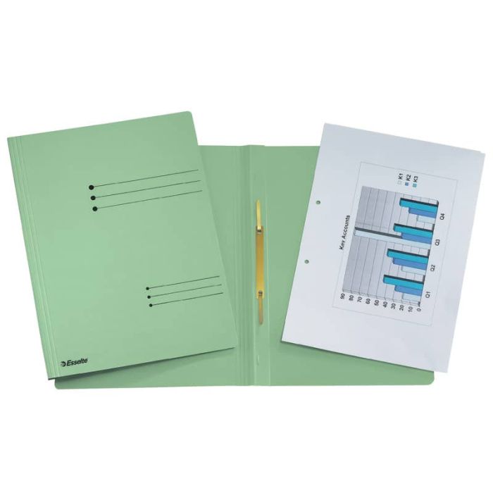 Cartelline ad aghi Esselte Rapid File 29,5x32 cm verde 621058 main product photo