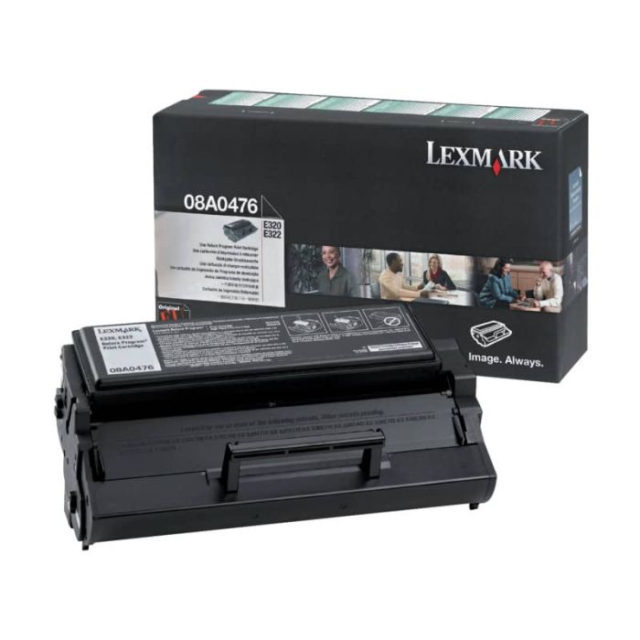 Toner return program Lexmark nero 08A0476 main product photo