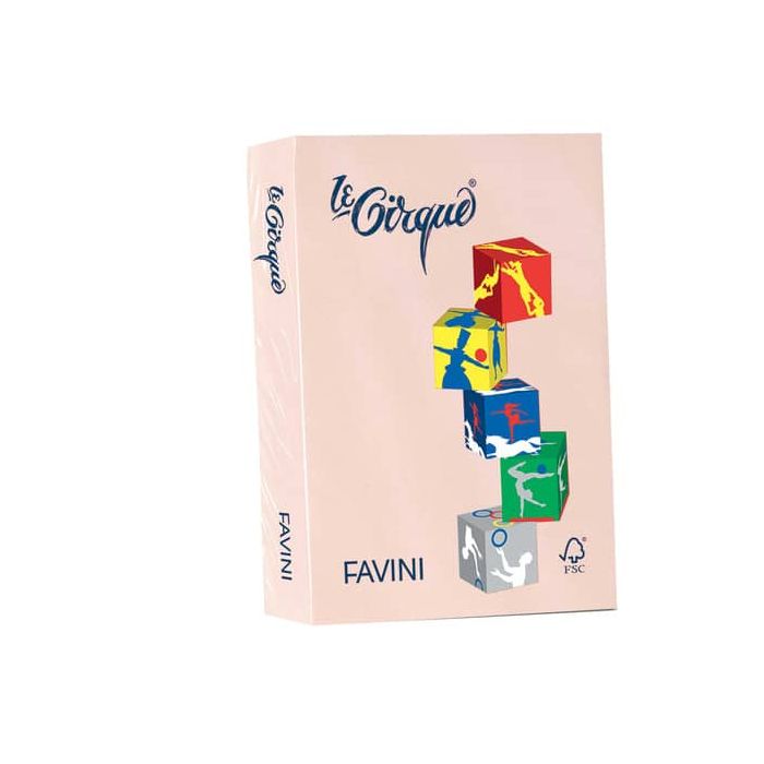 Carta colorata FAVINI LE CIRQUE per tutte le tecnologie di stampa 80 g/m² A4 salmone 103 500 fogli - A715504 main product photo