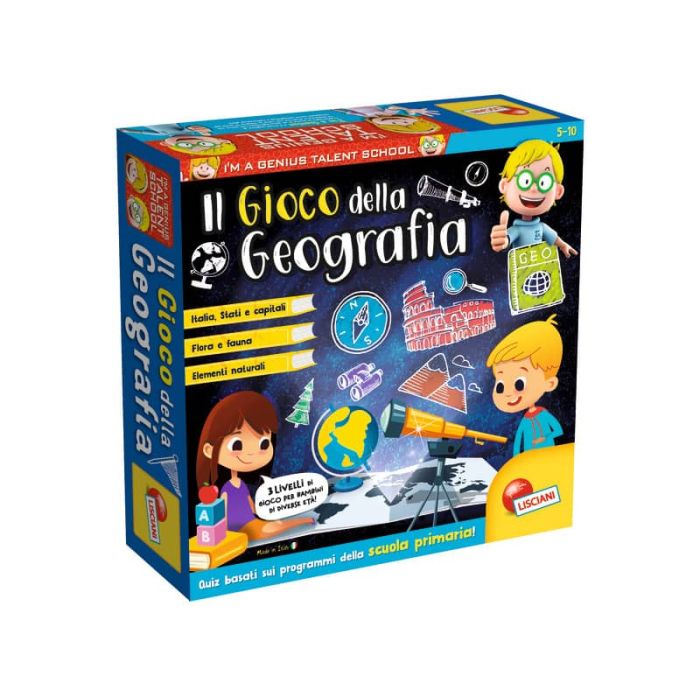 Gioco in scatola materie scolastiche I'm a Genius Geografia - 48908 main product photo