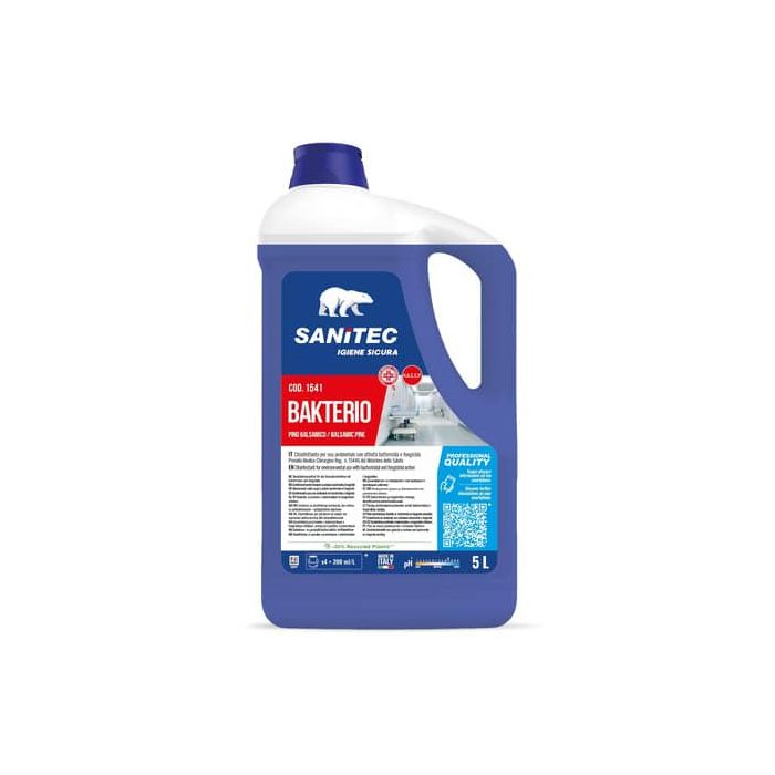 Disinfettante multisuperficie Sanitec Bakterio 5000 ml - pino balsamico 1541 main product photo