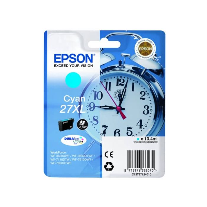Cartuccia inkjet Sveglia 27XL Epson ciano C13T27124012 main product photo