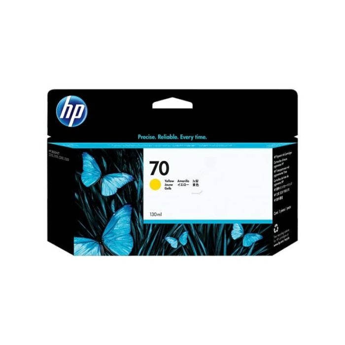 Cartuccia inkjet ink pigmentato 70 HP giallo C9454A main product photo