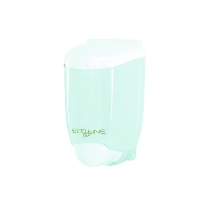 Distributore di sapone liquido 12,5x11,5x21 cm QTS in plastica 1000 ml verde opalino - E-SO/1R-S main product photo