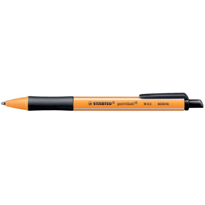 Penna a sfera a scatto Stabilo Pointball 0,5 mm nero 6030/46 main product photo