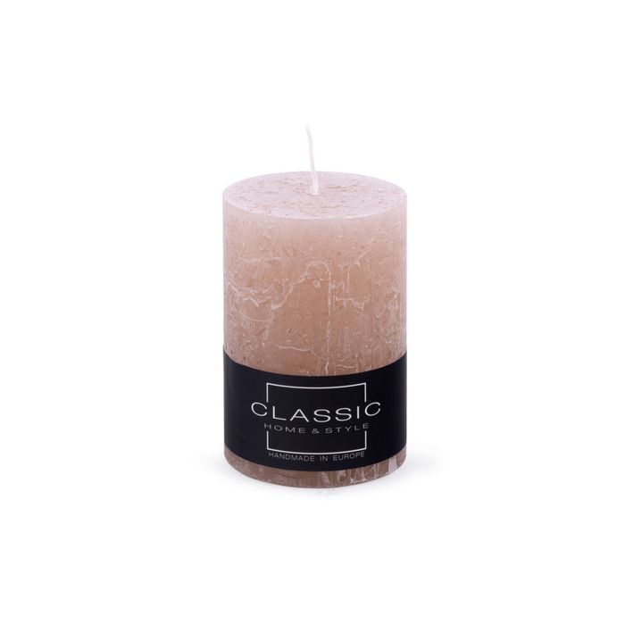 Candela a colonna rustica Donau Home 70x100 mm rosa polvere 45337111-13 main product photo