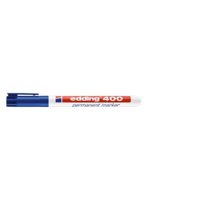 Marcatore permanente edding 400 punta conica 1 mm blu 4-400003 main product photo