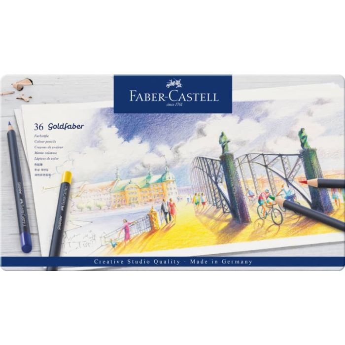 Matite colorate permanenti Goldfaber Faber-Castell 36 colori Con. 36 pezzi -114736 main product photo