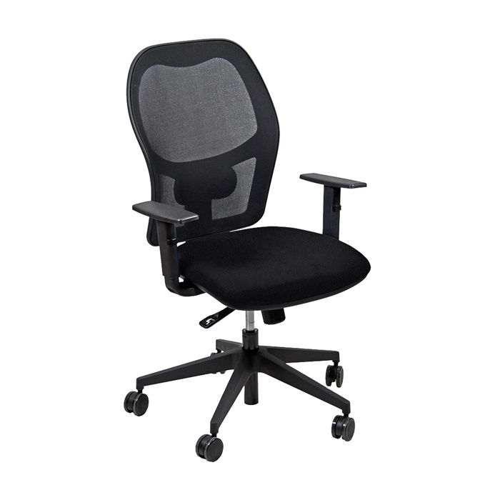 Seduta ergonomica Hubble - tessuto post consumo - nero - Unisit main product photo