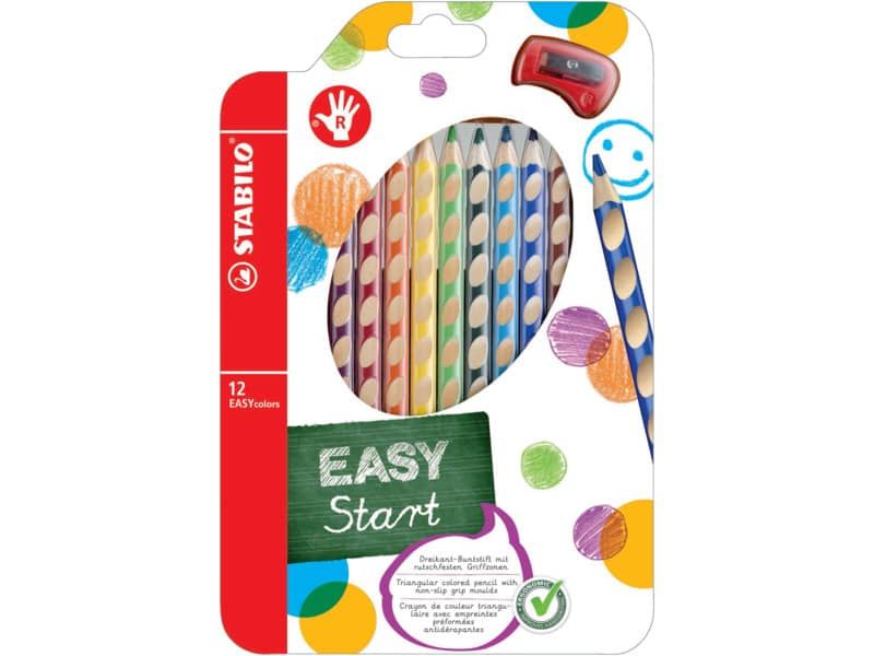 Matite colorate Stabilo EASYcolors per destrorsi assortiti astuccio da 12 -  332/12 a soli 21.53 € su