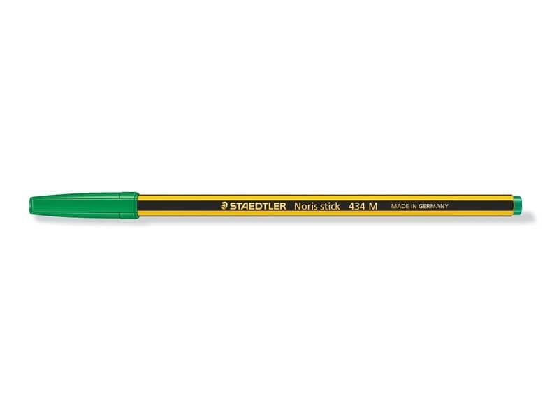 Penna a sfera Staedtler Noris Stick M 1 mm - tratto 0,35 mm verde conf. da  20 - 434 05 a soli 15.65 € su