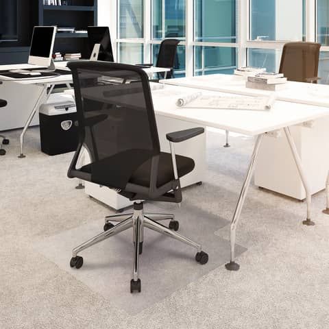 Floortex Tappeto salvapavimento in PVC, Trasparente, 120 x 150 cm