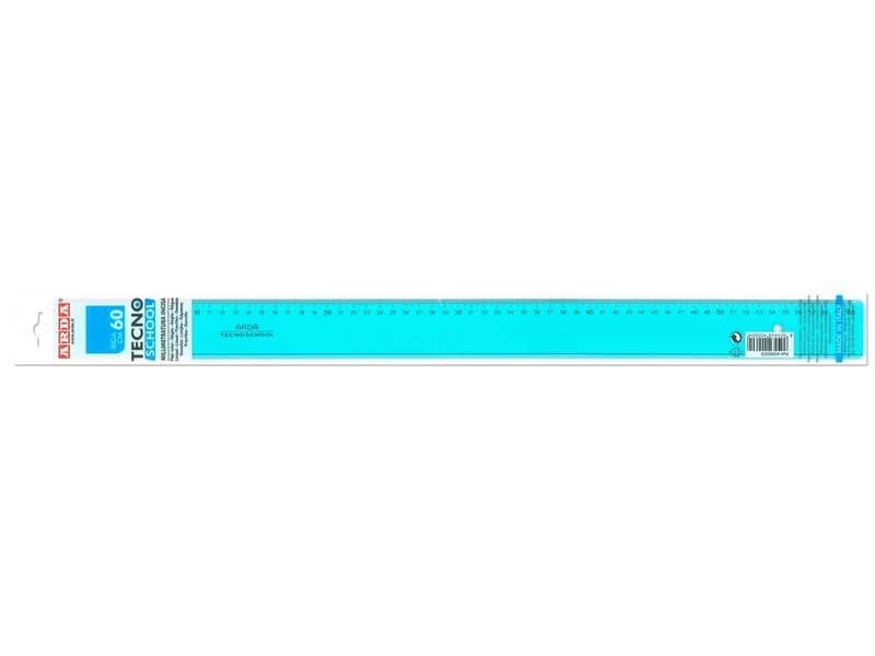 Riga ARDA Tecnoschool polistirolo termoresistente azzurro trasparente 60cm  40060SS a soli 3.21 € su