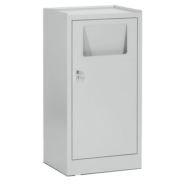 Armadio metallo - spogliatoio - 2 posti - 70x35x180 cm - grigio - Tecnical 2