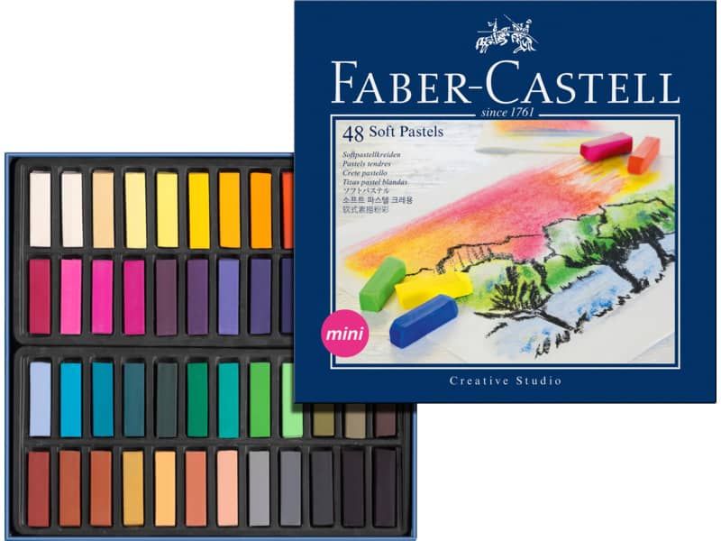 Crete morbide Faber-Castell Soft Pastels Creative Studio mini assortiti  astuccio di cartone da 48 - 128248 a soli 24.36 € su