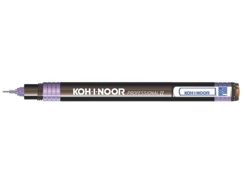 KOH-I-NOOR - Penna a china Professional Fiber tratto 0,1 mm - Nero - Conf.  6 pz - DH2101