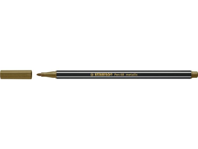 Pennarelli Stabilo Pen 68 metallic 1 mm oro - 68/810 a soli 2.54 € su