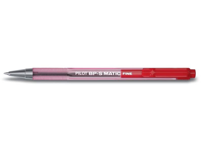 Penne a sfera a scatto Pilot Supergrip G punta F rosso 1640