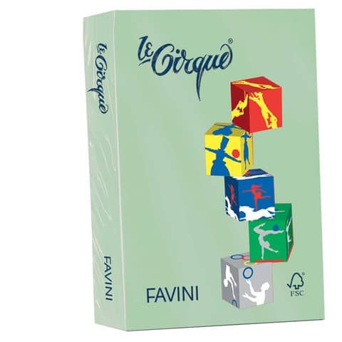 Carta colorata FAVINI LE CIRQUE per tutte le tecnologie di stampa 80 g/m² A4  verde 107 500 fogli - A71P504 a soli 13.96 € su