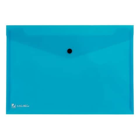 Busta 19x14 A6 cm in PPL Plastica con bottone custodia mascherina