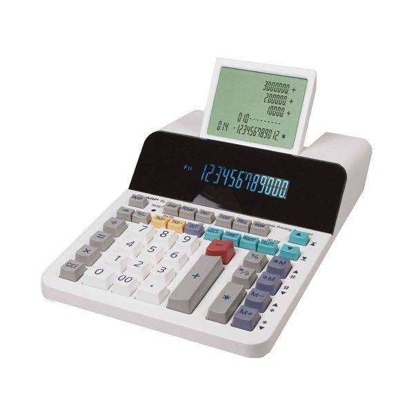Calcolatrice tascabile a doppia alimentazione SHARP con display a 12 cifre  argento - EL 379 SB
