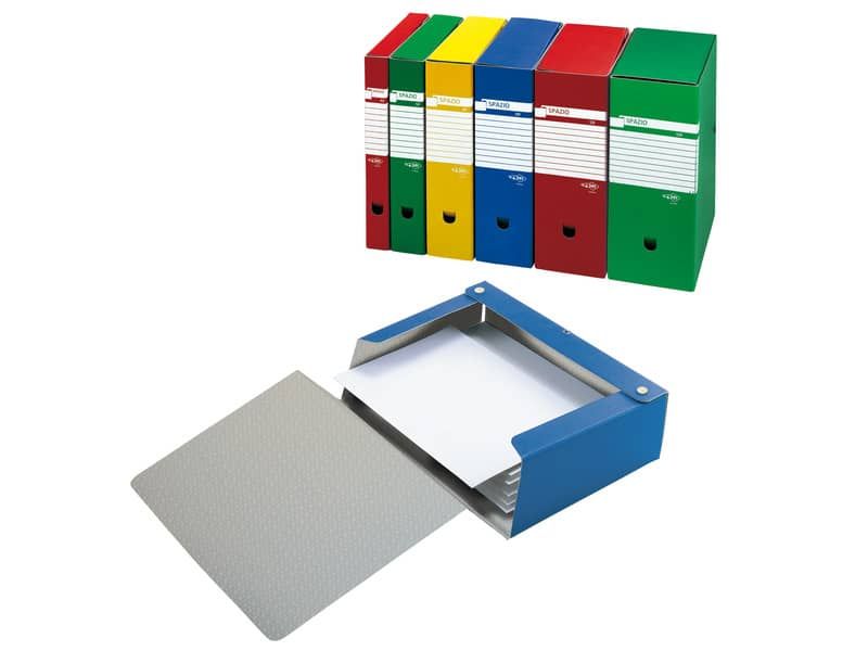 Scatole archivio con bottone plastificate per il tuo ufficio in offerta su