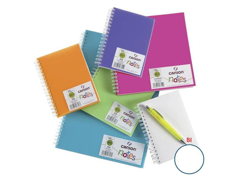 Offerta! BLOCCO NOTES QUADERNO A5 CON SPIRALE QUADRO 5 MM ONE COLOR