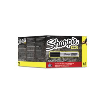 Marcatore permanente Sharpie Metal Magnum punta a scalpello Large 9-14,8 mm nero - S0949850