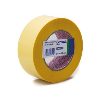 Nastro biadesivo Comet OPP trasparente 50 mm x 50 m - polipropilene senza 64621-00004-02
