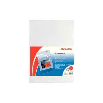 Buste a L Esselte DELUXE 22x30 cm trasparente antiriflesso conf.50 - 395084000