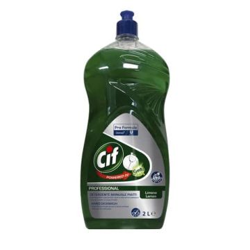 Detergente per stoviglie Svelto Più Limone Professionale - verde - flacone 2 litri - 101103453