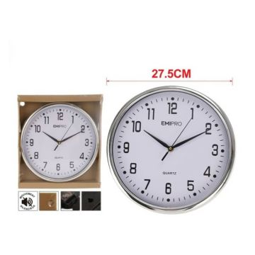 Orologio da parete Emi fondo bianco D.27,5 cm 8500352