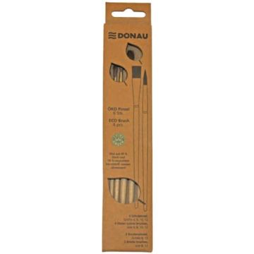 Set pennelli scolastici Donau ÖKO conf. 6 pz. naturale 330399