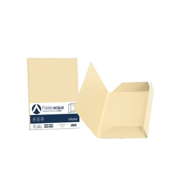 Cartellina 3 lembi Favini FOLDER 3L Luce&Acqua 200 g/m² 24,5x34,5cm camoscio 02 conf.25 - A50R434