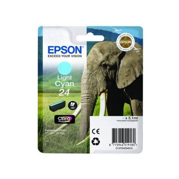 Cartuccia inkjet Elefante 24 Epson ciano chiaro C13T24254012