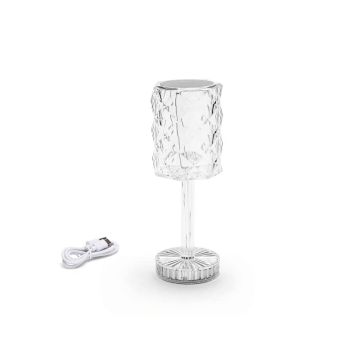 Lampada da tavolo trasparente 1W Aigostar 2700-6500K 306847