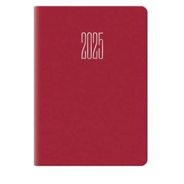 Agenda 2025 Castelli bigiornaliera gommato 6,6x9,10 cm rosso 25-049100403C